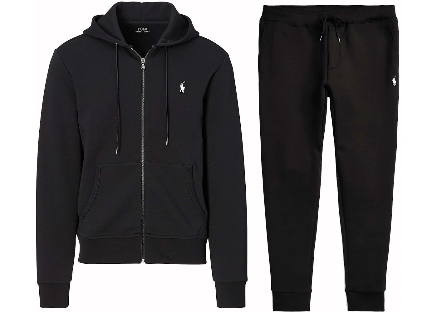 Polo Ralph Lauren Double-Knit Full-Zip Hoodie and Double-Knit Jogger Pant Set Polo Black