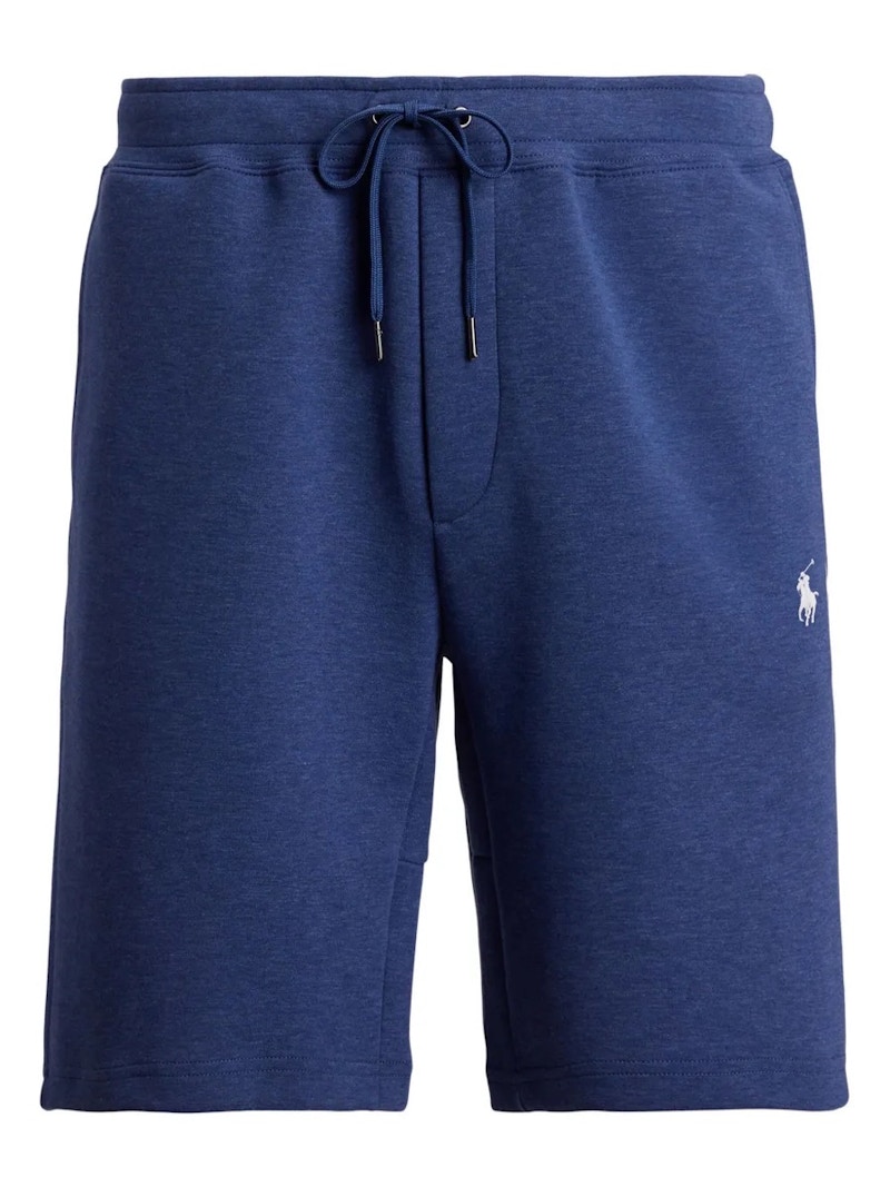 Polo Ralph Lauren Double Knit Tech Athletic Shorts Blue Heather
