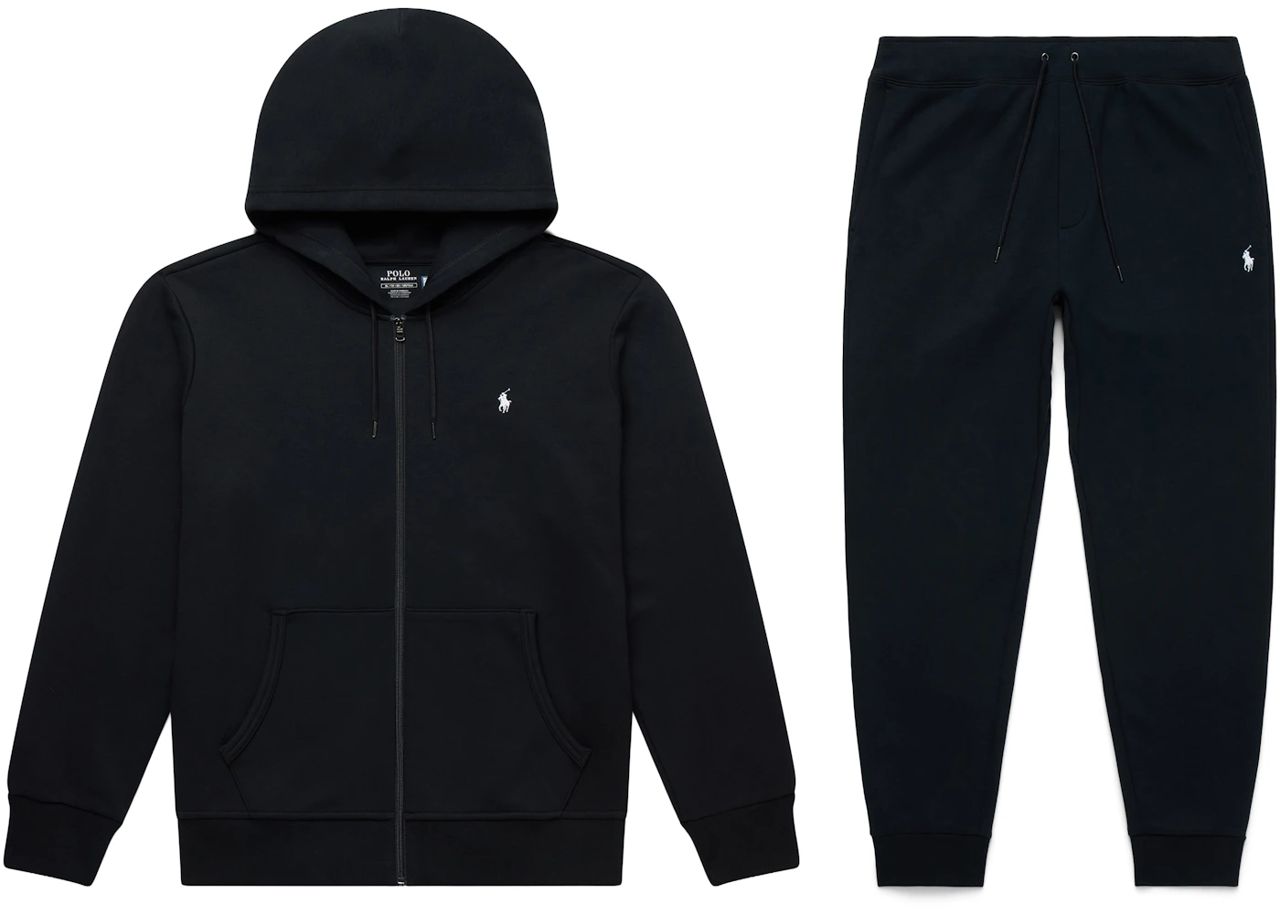 Polo Ralph Lauren Double-Knit Full-Zip Hoodie and Double-Knit Jogger Pant Set Polo Black