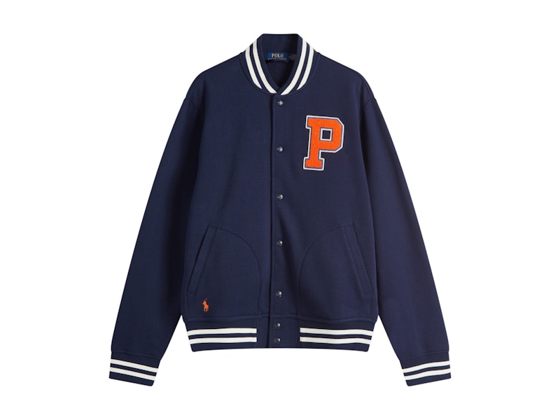 Giacca da baseball in pile Polo Ralph Lauren Cruise Navy