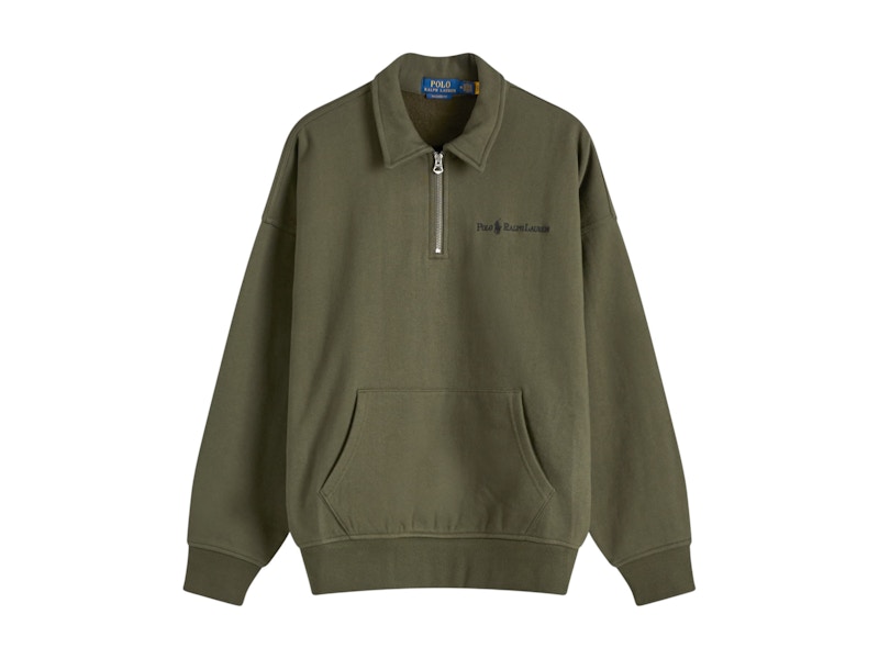 トップス POLO RALPHLAUREN HEAVYWEIGHT SWEATHOODY Polo Ralph Lauren Heavyweight Quarter Zip Sweatshirt Armadillo