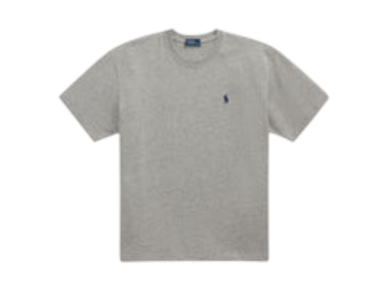 Pre-owned Polo Ralph Lauren Women's Polo Shirt Ralph Lauren Jersey Shor Sleeve Shir /cobblesone Heaher In T/cobblestone Heather