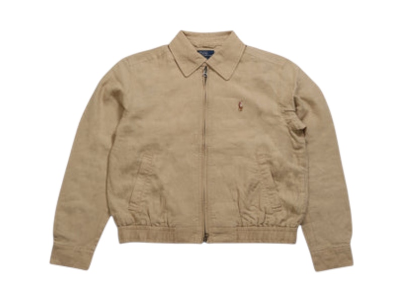 Polo Ralph Lauren Linen Windbreaker Tan Men's - SS25 - US