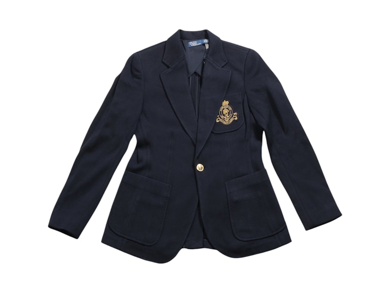 Chaqueta Polo Ralph Lauren de punto con el logo del escudo azul marino