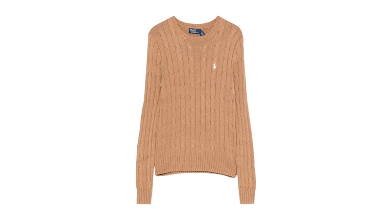 Polo Ralph Lauren Logo Pullover Collection Camel Melange