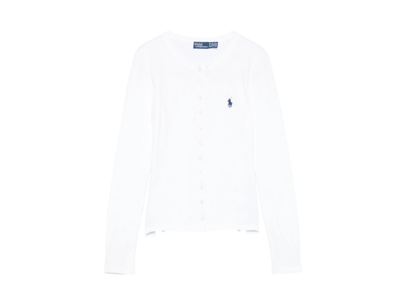 Polo Ralph Lauren Long Sleeve Cardigan White - US Polo Ralph Lauren Long Sleeve Cardigan White - US