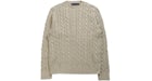 Polo Ralph Lauren Long-Sleeve Garment-Dyed Cotton Driver Cable Knit Sweater Natural Gmd