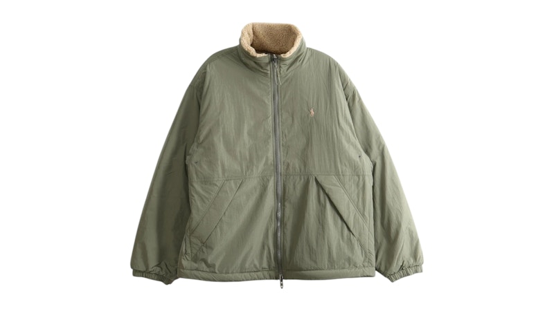 Polo Ralph Lauren Long Sleeve Lightweight Recycled Nylon Rivershore Reversible Jacket Tan