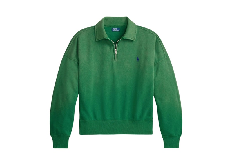Polo Ralph Lauren Long Sleeve Mock Neck Half Zip Sweatshirt Fiji