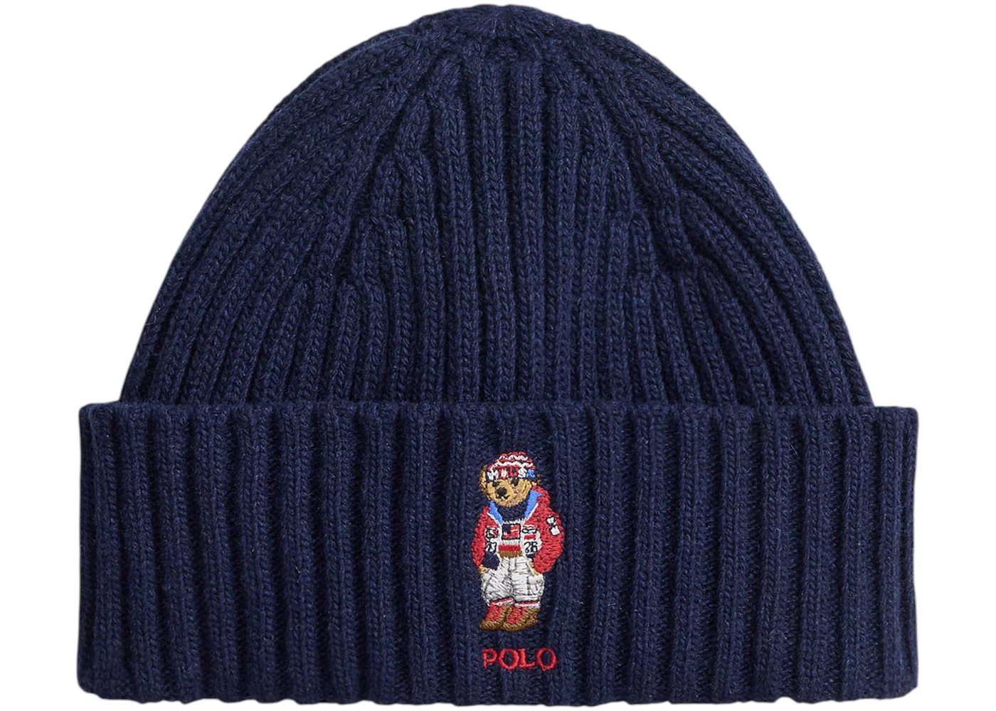 Polo Ralph Lauren Olympics Team USA 2026 Polo Bear Beanie Navy Men's ...