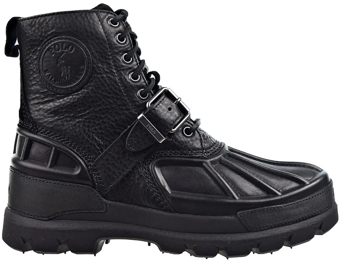 Polo Ralph Lauren Oslo High Oiled Leather Boot Black - 812845450-002 - US