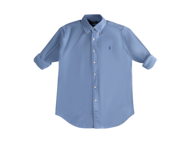 Polo Ralph Lauren Oxford Hemd mit Knöpfen, Blau