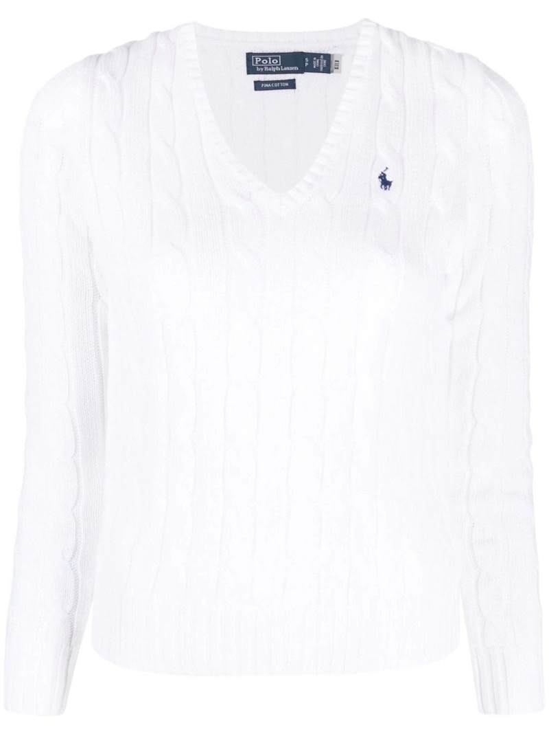 Pre-owned Polo Ralph Lauren Women's  Pima Cotton Julianna Long Sleeve Pullover In White