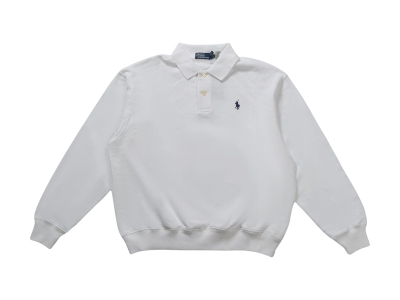 Pre-owned Polo Ralph Lauren Women's Polo Sweatshirt In White