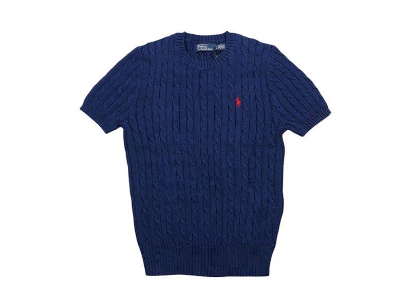 Pre-owned Polo Ralph Lauren Women's Pullover Sweater In Harrison Blue