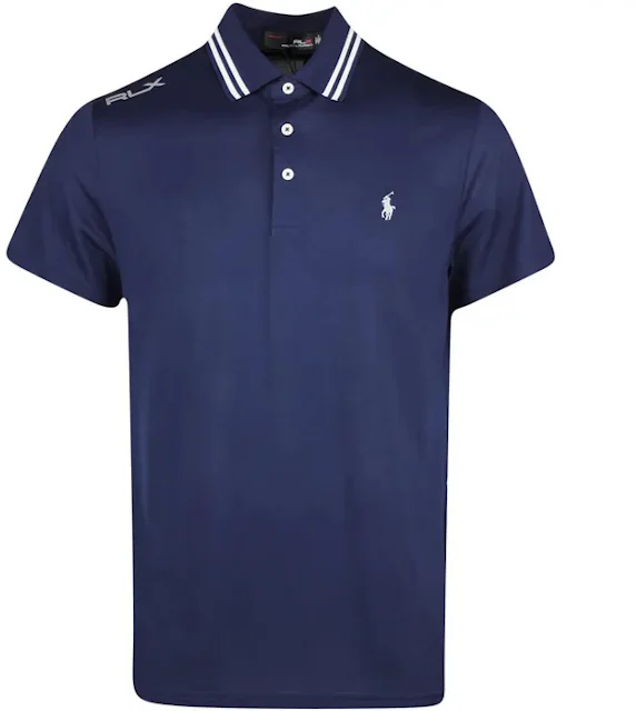 Polo Ralph Lauren RLX PP Tour Pique Golf Shirt Navy Hombre - MX
