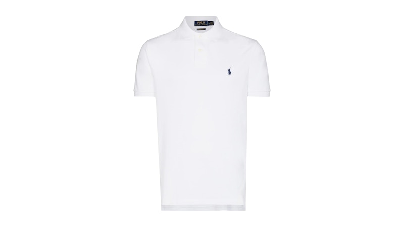 Polo Ralph Lauren S/S Mesh Custom Slim Fit Polo White Men's - SS25