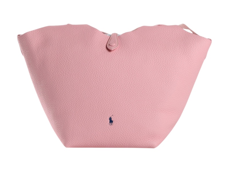Polo Ralph Lauren Shiny Drum Pebble Medium Bag Cotton Candy