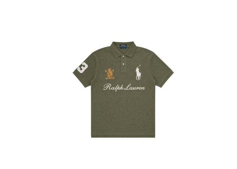 Polo Ralph Lauren Short-Sleeve Basic Mesh Ralph Lauren Script Embroidered Polo Cruise Olive