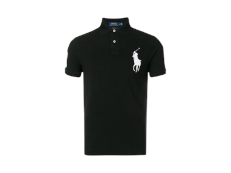 Polo Ralph Lauren Short-Sleeve Big Pony Mesh Polo Shirt Black