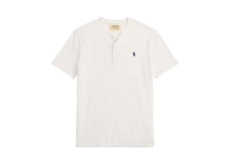 Polo Ralph Lauren Short-Sleeve Slub Jersey Henley T-shirt White