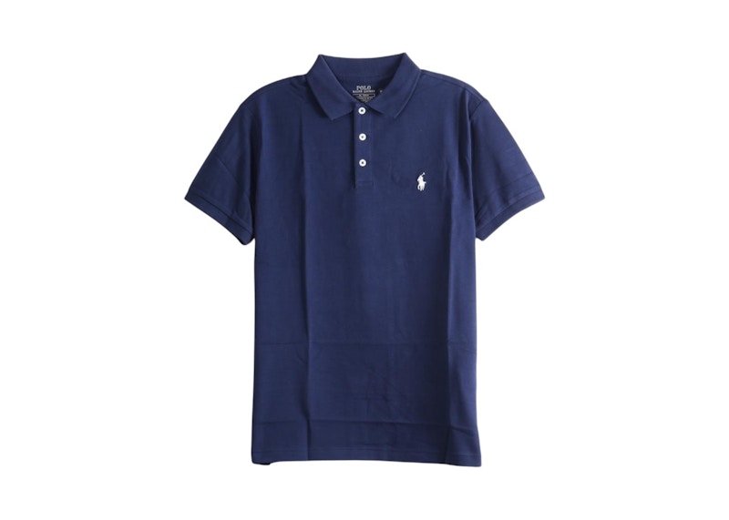 Polo Ralph Lauren Short Sleeve Stretch Mesh 3-Button Placket Polo Refined Navy