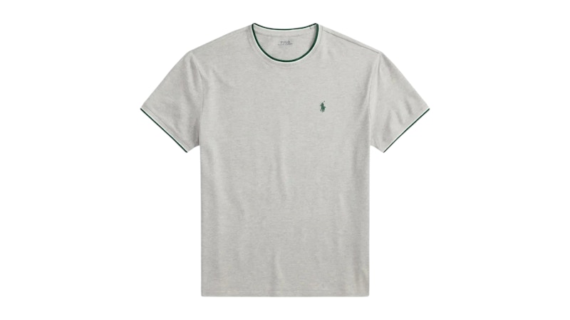 Polo Ralph Lauren Short-Sleeve Stretch Mesh Crewneck W/ Tipping Collar Tee Spring