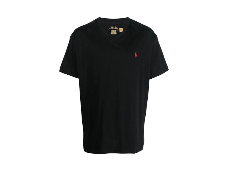 T-shirt Polo Ralph Lauren a manica corta con scollo a V Classic Fit Rlblack