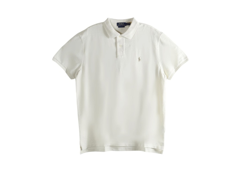 Polo Ralph Lauren Sleeve Mesh Polo Shirt Parchment Cream Men's - US