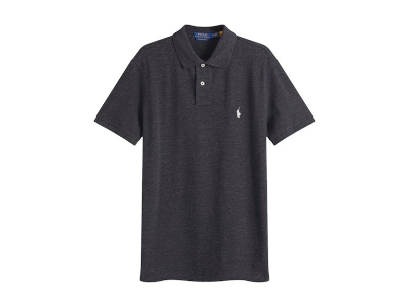Polo Ralph Lauren Slim Fit Polo Black Marl Heather Men's