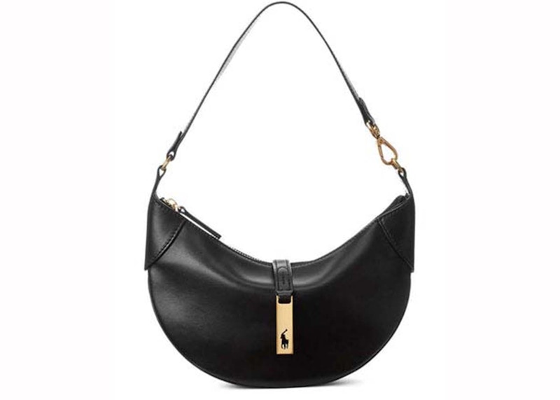 Pre-owned Polo Ralph Lauren Women's  Small Leather Bag In Black