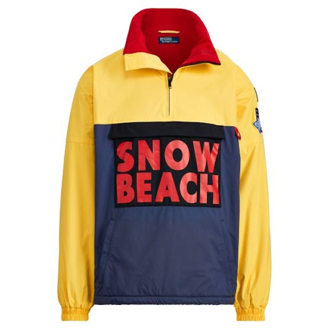 Polo Ralph Lauren Snow Beach Pullover Deep Water/Chrome Yellow