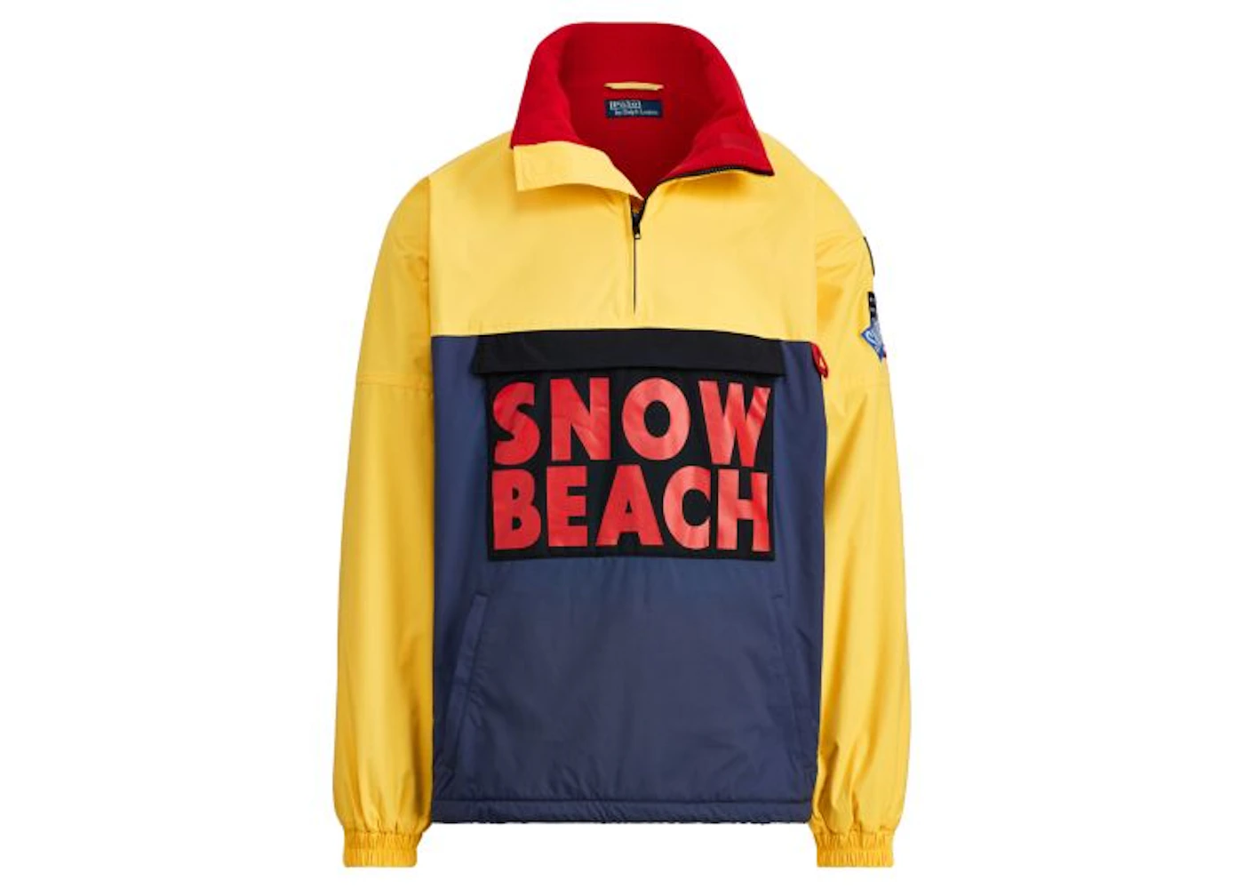 Polo Ralph Lauren Snow Beach Pullover Deep Water/Chrome Yellow