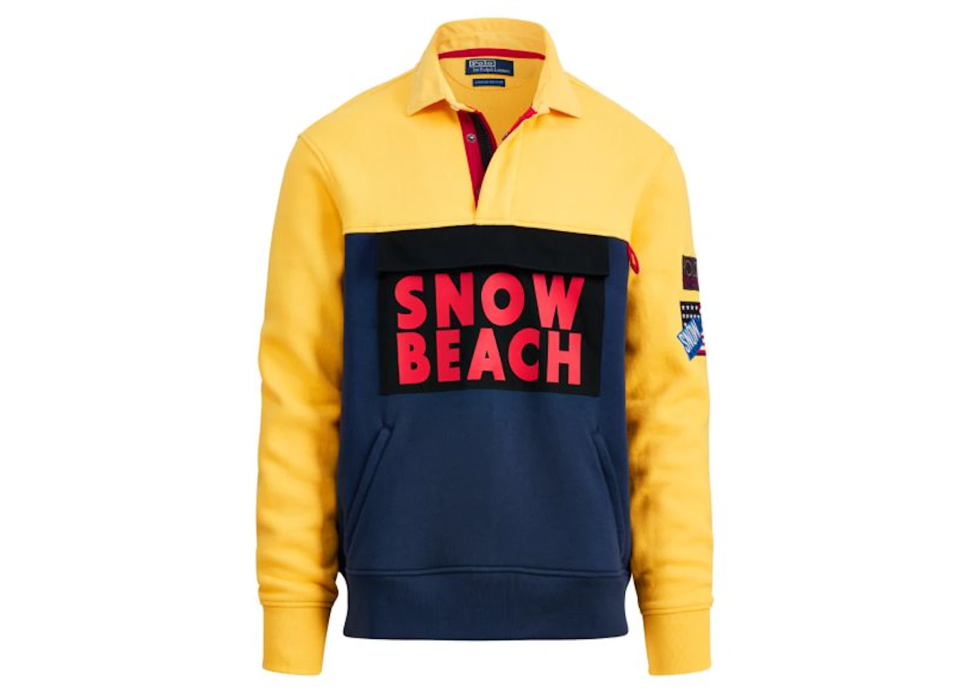 Polo Ralph Lauren Snow Beach Rugby Chrome Yellow Men's - FW17 - US Polo Ralph Lauren Snow Beach Rugby Chrome Yellow Men's - FW17 - US
