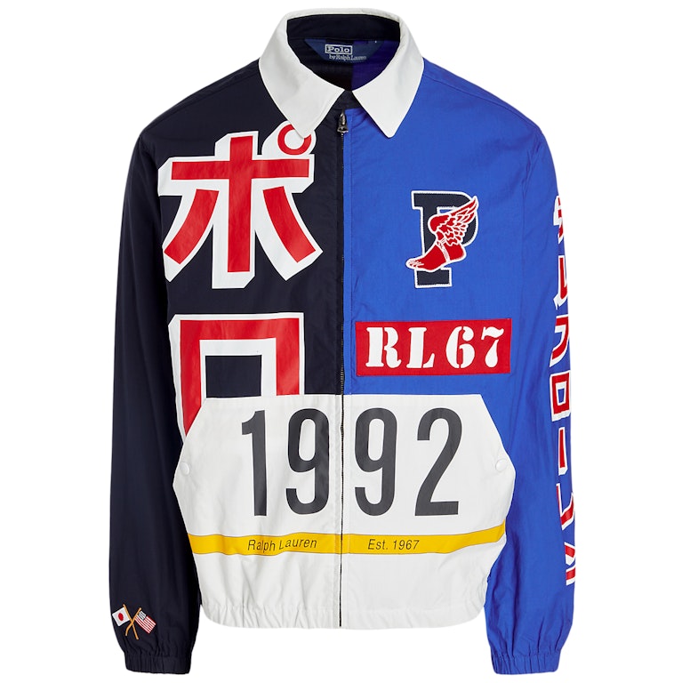 Pre-owned Polo Ralph Lauren Tokyo Stadium Jacket Navy Blue