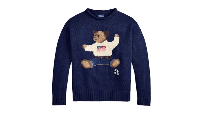 Ralph Lauren Polo Bear 限定版！！！ Polo Ralph Lauren Women's Polo Bear Rollneck Sweater Newport Navy - JP