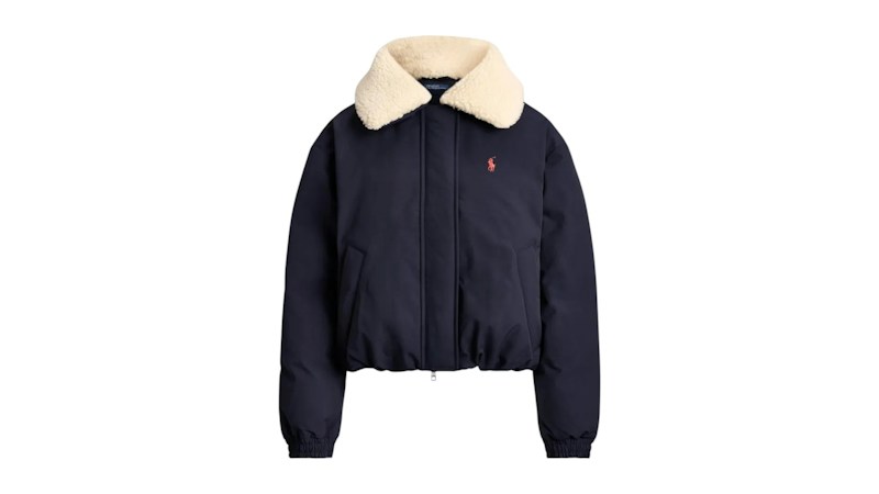 Polo Ralph Lauren Women’s 95d Matte Poly Blnd Jacket Blauw