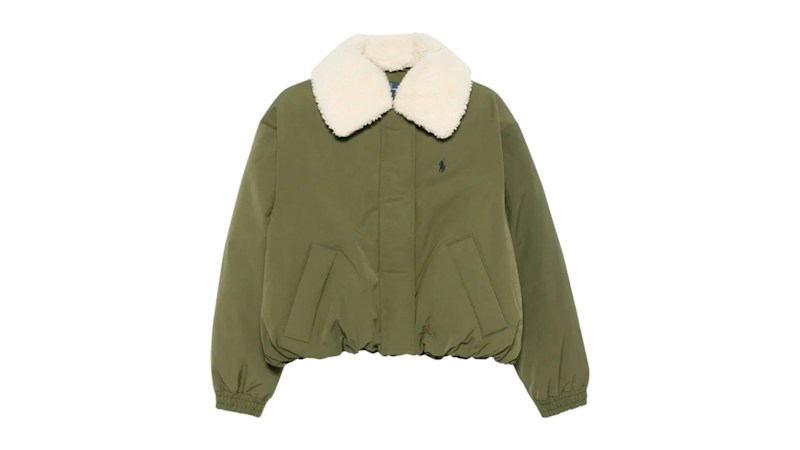Polo Ralph Lauren Women's 95d Matte Poly Blnd Jacket Olive