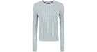 Polo Ralph Lauren Women's Cable-Knit Sweater Light Chambray
