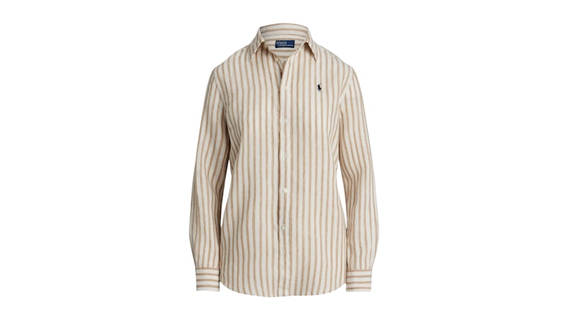Polo Ralph Lauren Women's Classic L/S Button Front Shirt Blue