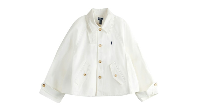Polo Ralph Lauren Women's Cotton Double Jacket Cream