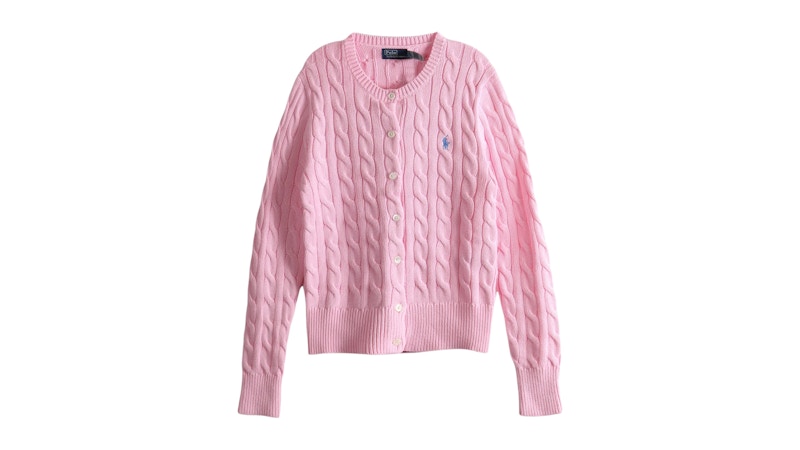 Cardigan Polo Ralph Lauren L/S pour femme, rose caramel de la