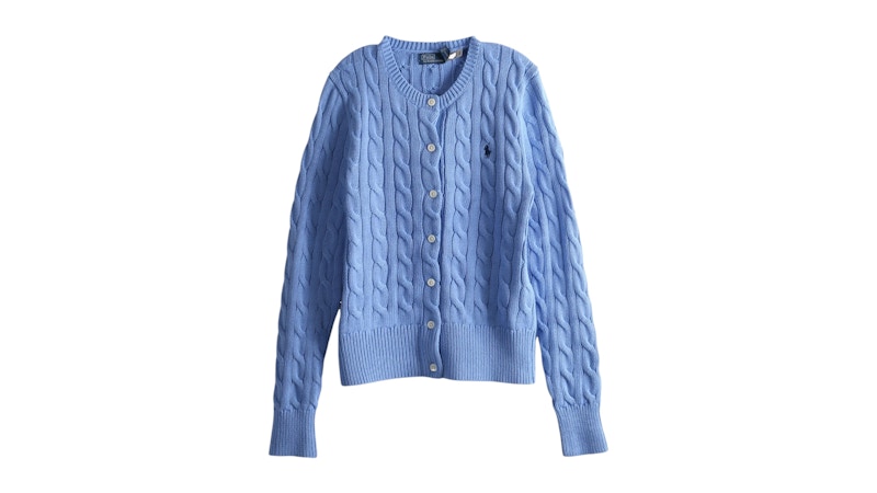 Polo Ralph Lauren ブルー カーディガン S Polo Ralph Lauren Women's L/S Cardigan New Litchfield Blue