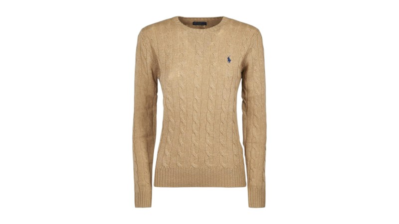 Polo Ralph Lauren Women's L/S Pullover Collection Camel Melange