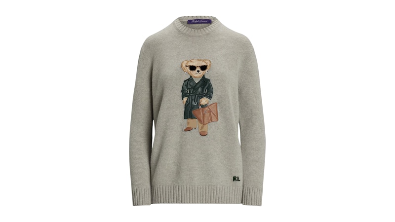 Polo Ralph Lauren Women's Trench Polo Bear Sweater Racing Green - US