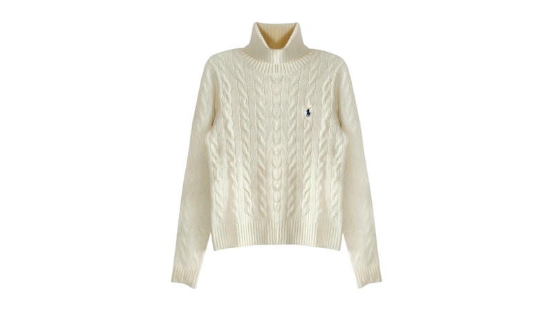 Polo Ralph Lauren Women's Wool Cashmere L/S Pullover Authentic Cream