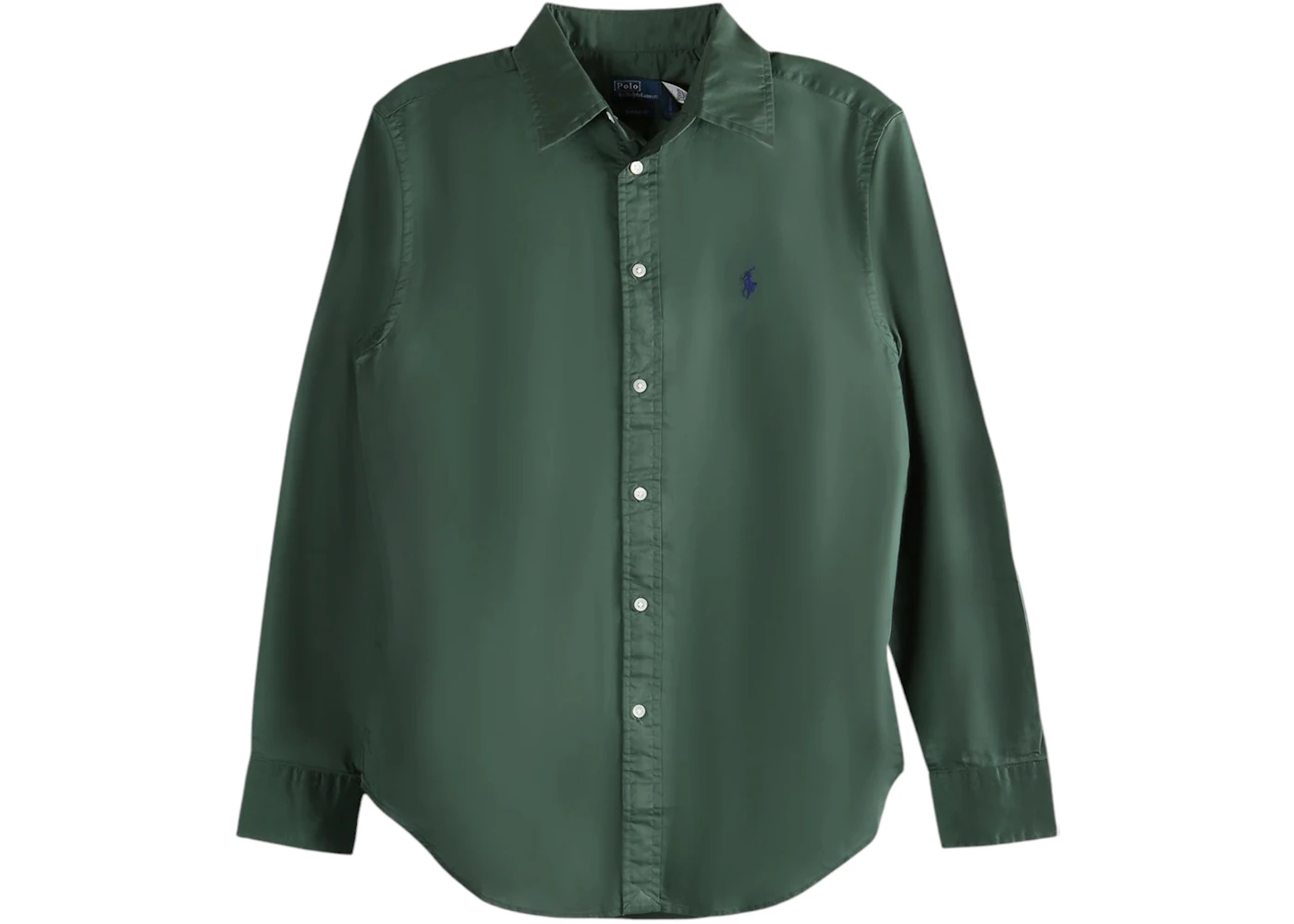 Polo Ralph Lauren Women's Woven Shirt Dark Green - FW25 - US Polo Ralph Lauren Women's Woven Shirt Dark Green - FW25 - US
