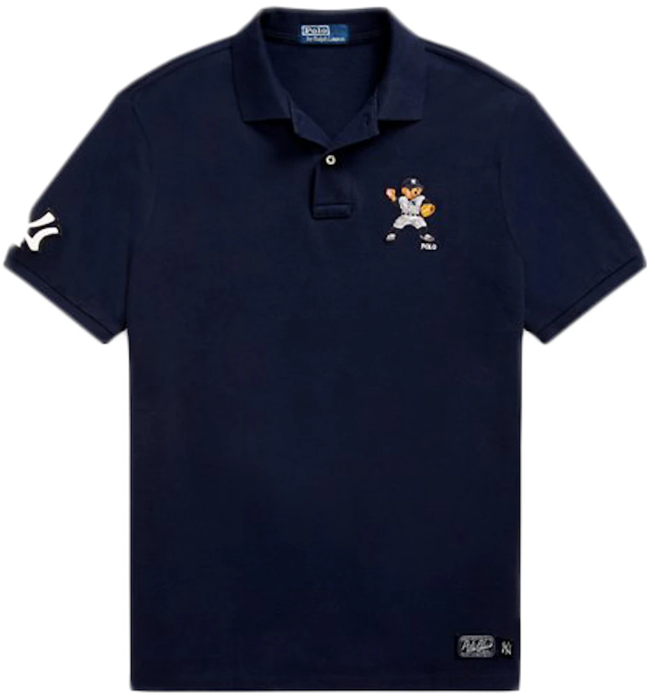 Polo+Ralph+Lauren+Men%27s+MLB+Collection+Yankees+NY+Bear+Polo+Shirts+Navy+Size+XXL  for sale online