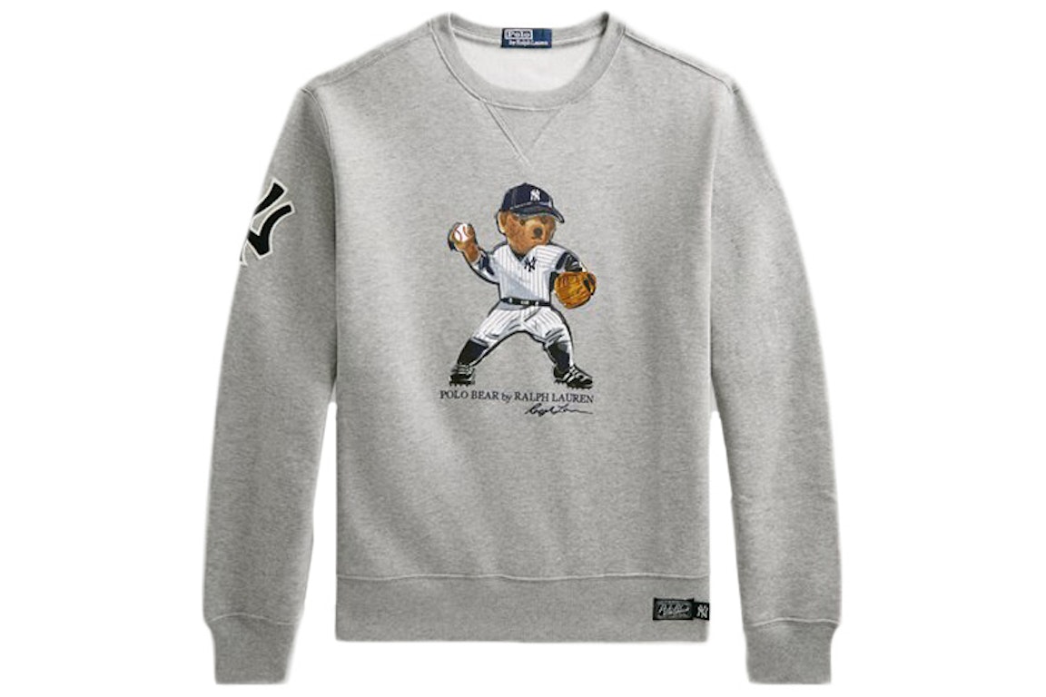 Pre-owned Polo Ralph Lauren Yankees Sweatshirt (mens) Andover Heather