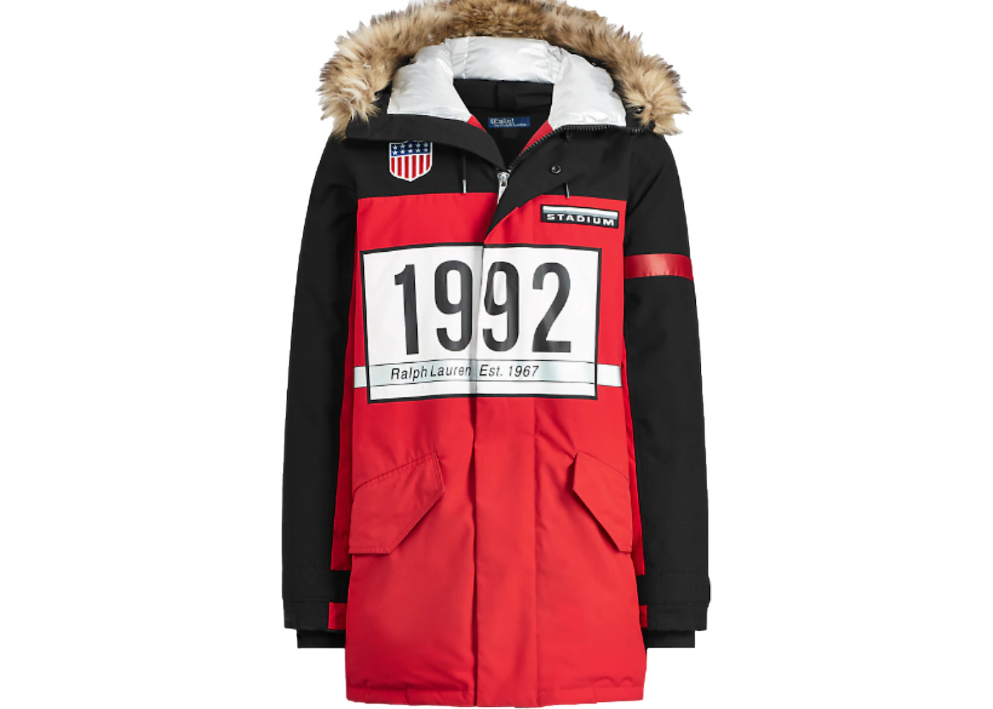 Polo Ralph Lauren Winter Stadium Down Parka Injection Red/Polo 